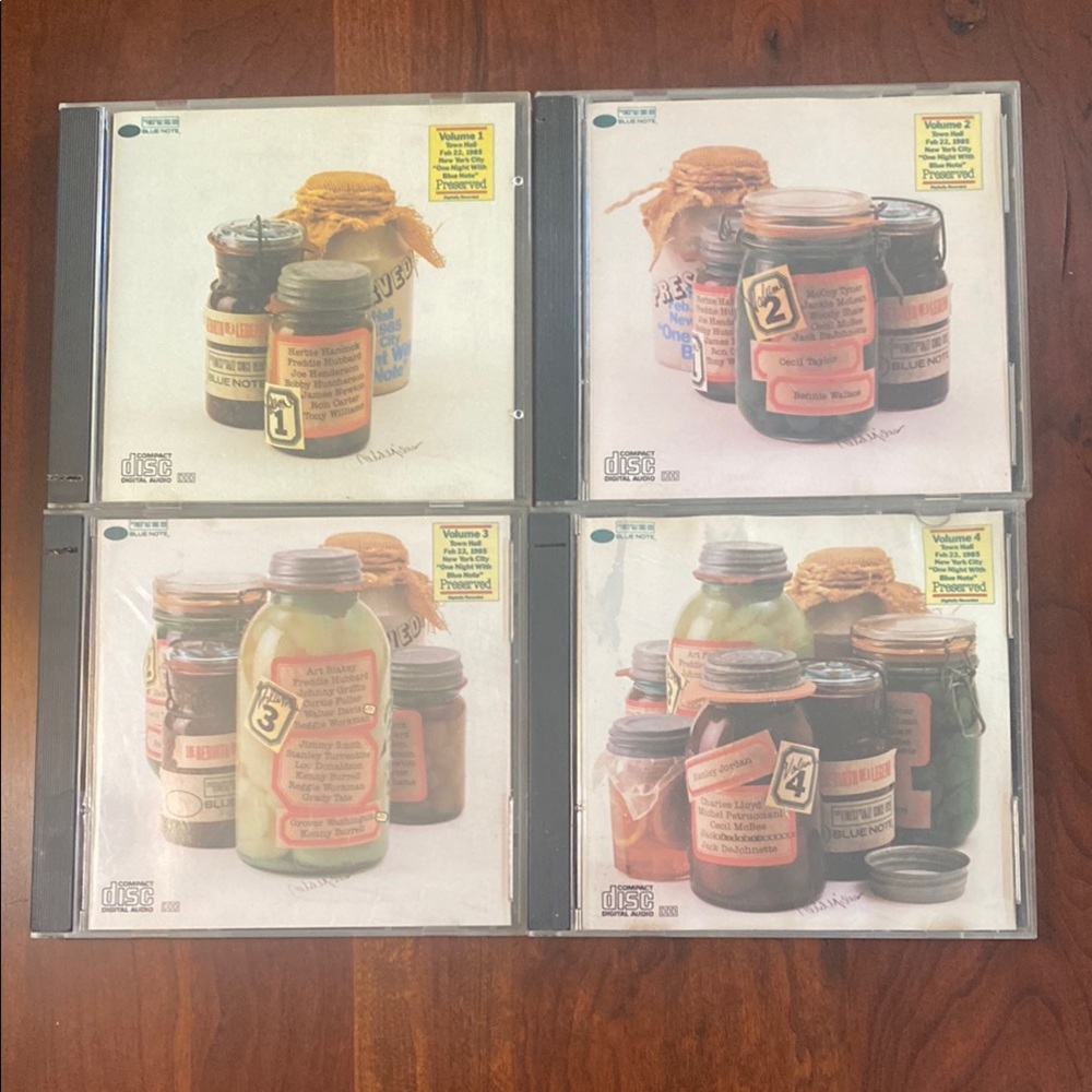 Blue Note Jazz CD set of 4 from concert in Town Hall NYC Feb ‘85